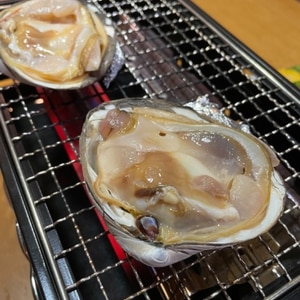 これぞ漁師飯、ほっき貝の殻焼き